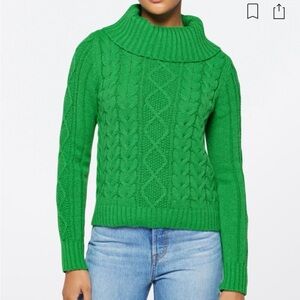 Accra Cowl Neck Sweater - Green - Love Ellie